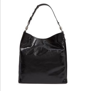 ALLSAINTS Captain Shiny Calfskin Leather Tote EUC